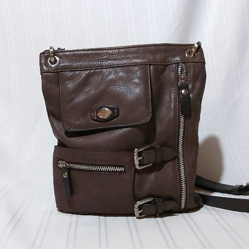 Brown Leather Crossbody Bag - Picture 1 of 2